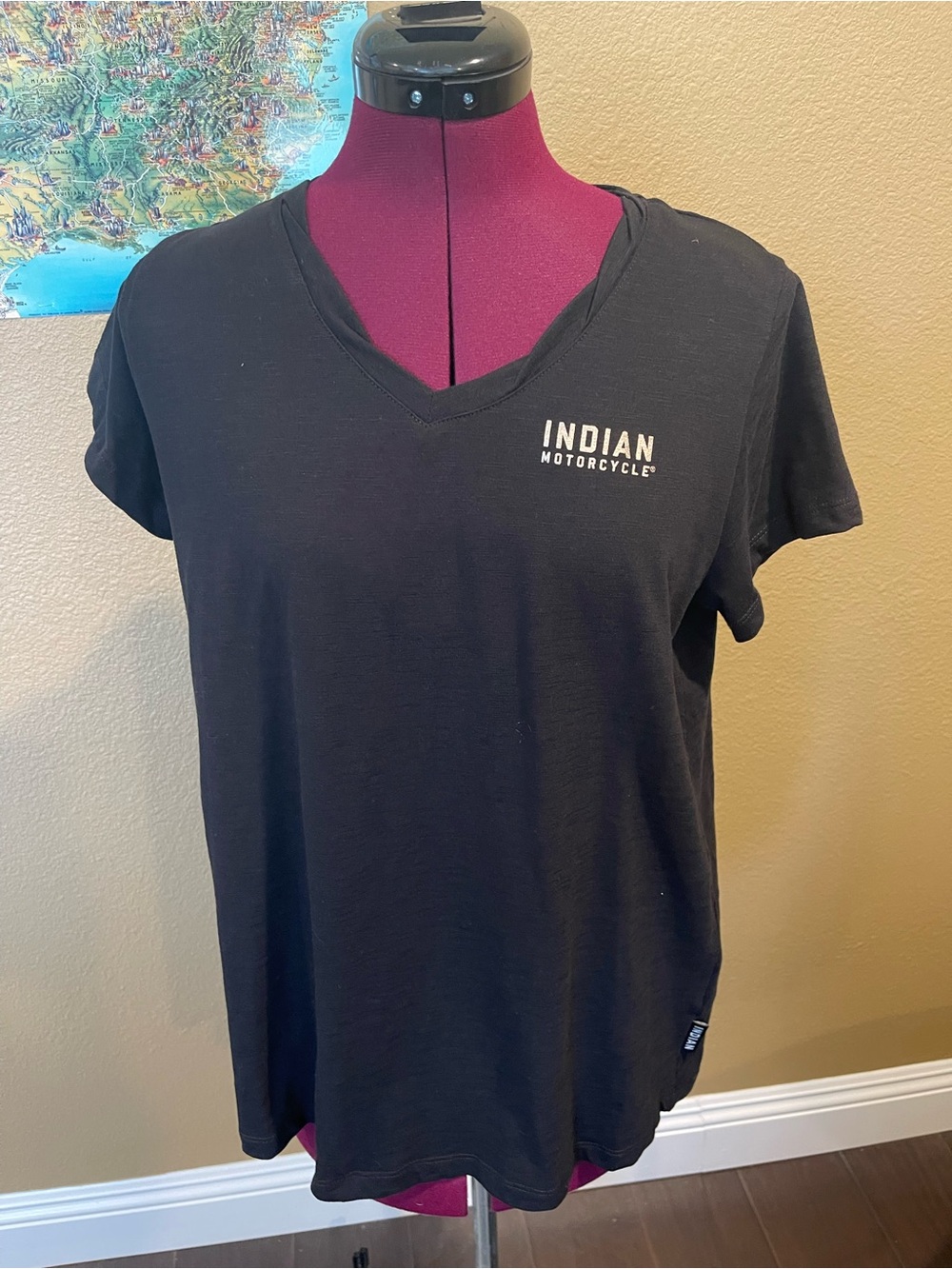 Indian Motorcycle Women's T-Shirt Black & Silver